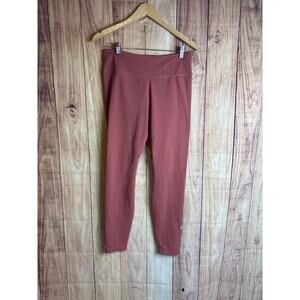 Nike Dri-Fit 7/8"  Leggings Burnt Brick Brown/Red Color Women's Size L